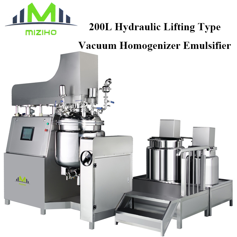 200L Hydraulic Lifting Type Vacuum Homogenizer Emulsifier