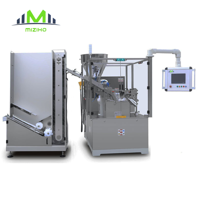 Full-automatic High-speed Aluminum Tube Feeding, Filling & Sealing, Cartoning Production Line